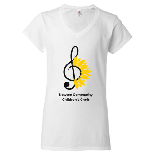 D1 - Gildan 64V00L Women's Softstyle V-Neck T-Shirt Thumbnail