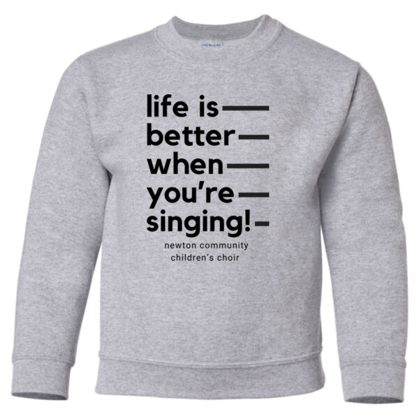 D3 - Gildan 18000B Youth Heavy Blend Youth Crewneck Sweatshirt Thumbnail