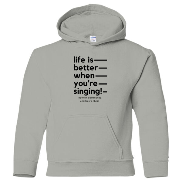 D3 - Gildan 18500B - Youth Heavy Blend Hooded Sweatshirt Thumbnail