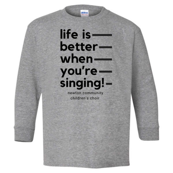 D3 - Gildan 5400B Youth Heavy Cotton Long Sleeve T-Shirt Thumbnail