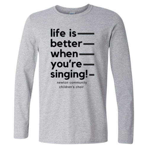 D3 - Gildan 64400 Adult Softstyle Long Sleeve T-Shirt Thumbnail